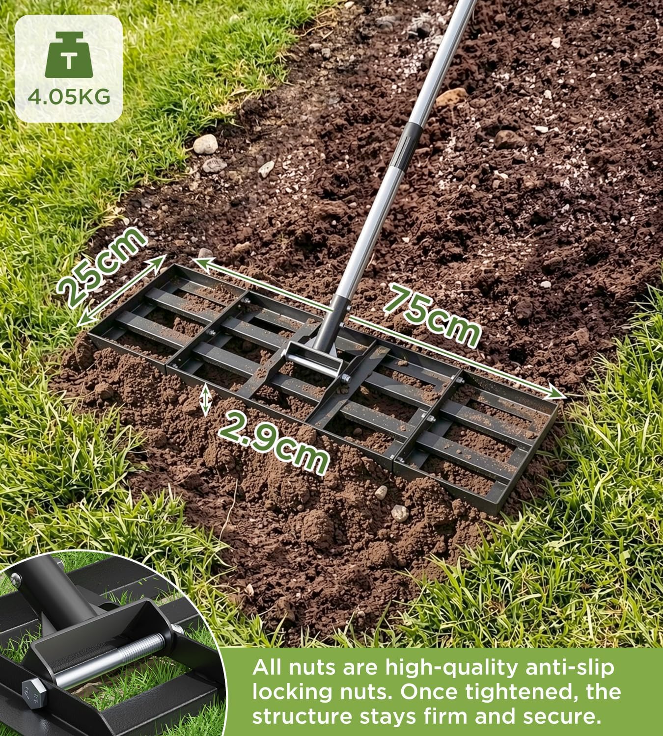 Detalle de Lawn Levelling Rake 75x25cm