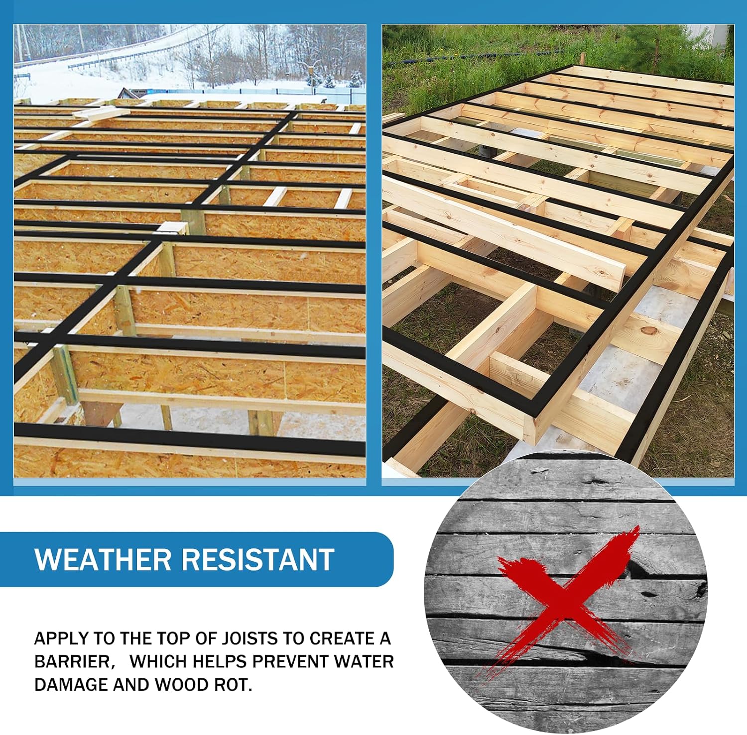 Detalle 2 de Heelos Deck Joist Tape, 1-5/8-inch width