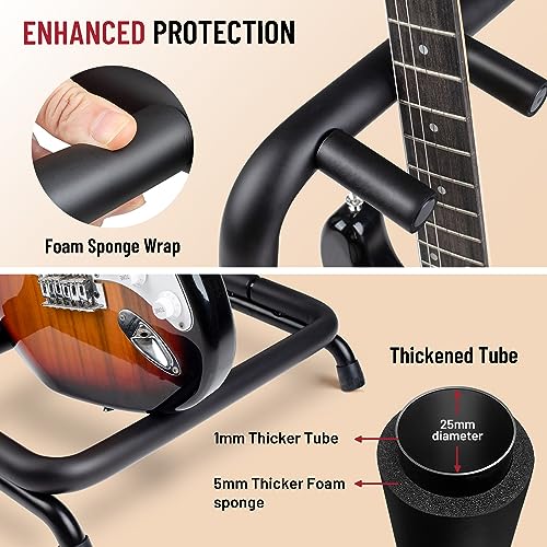 Detalle de CAHAYA CY0345 Guitar Stand: Foldable 5-Guitar Display Rack