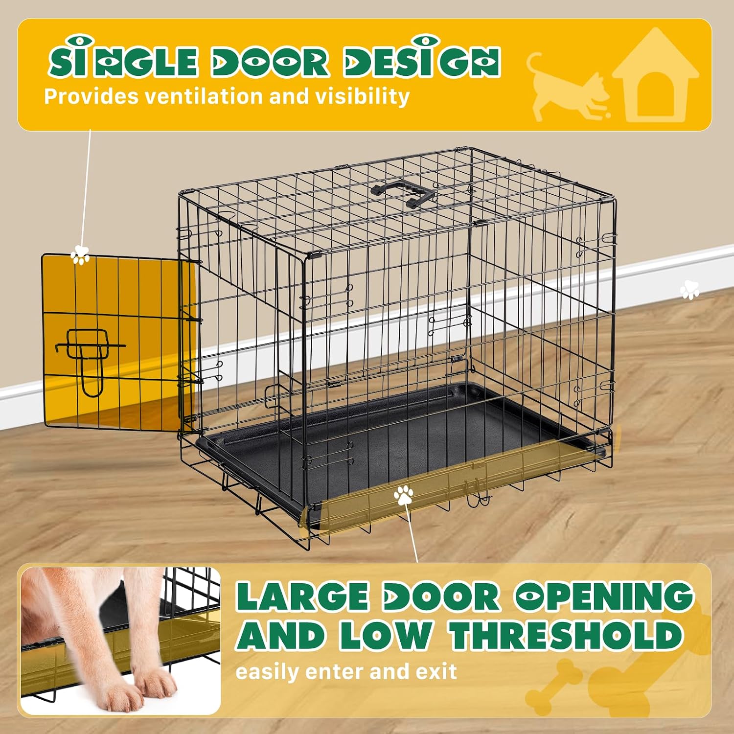 Detalle 2 de Aidoly dog crate 30 inch