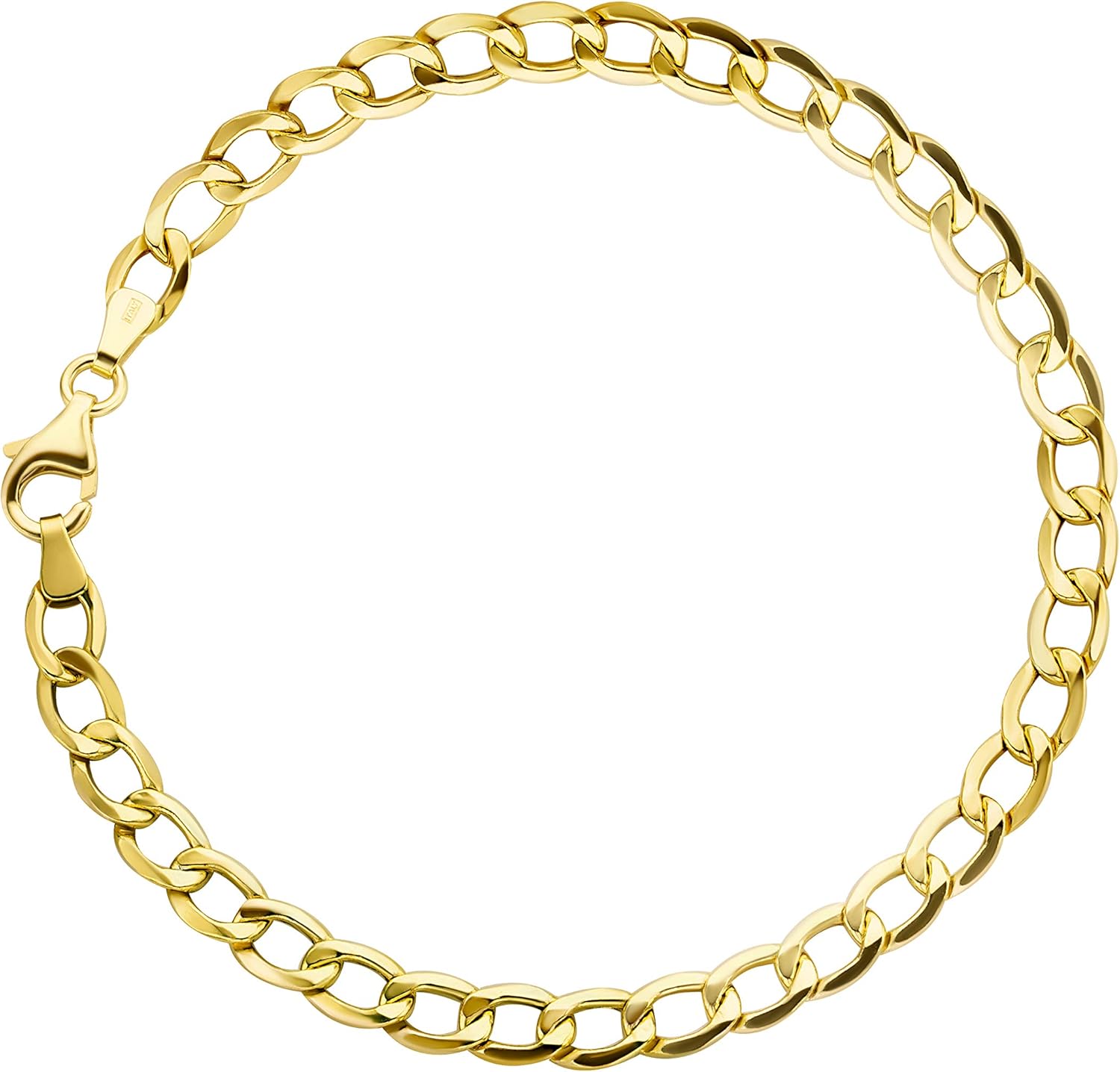 Detalle de Bracciale a maglia barbazzale in oro giallo 18 carati 750, unisex, larghezza 5,40 mm