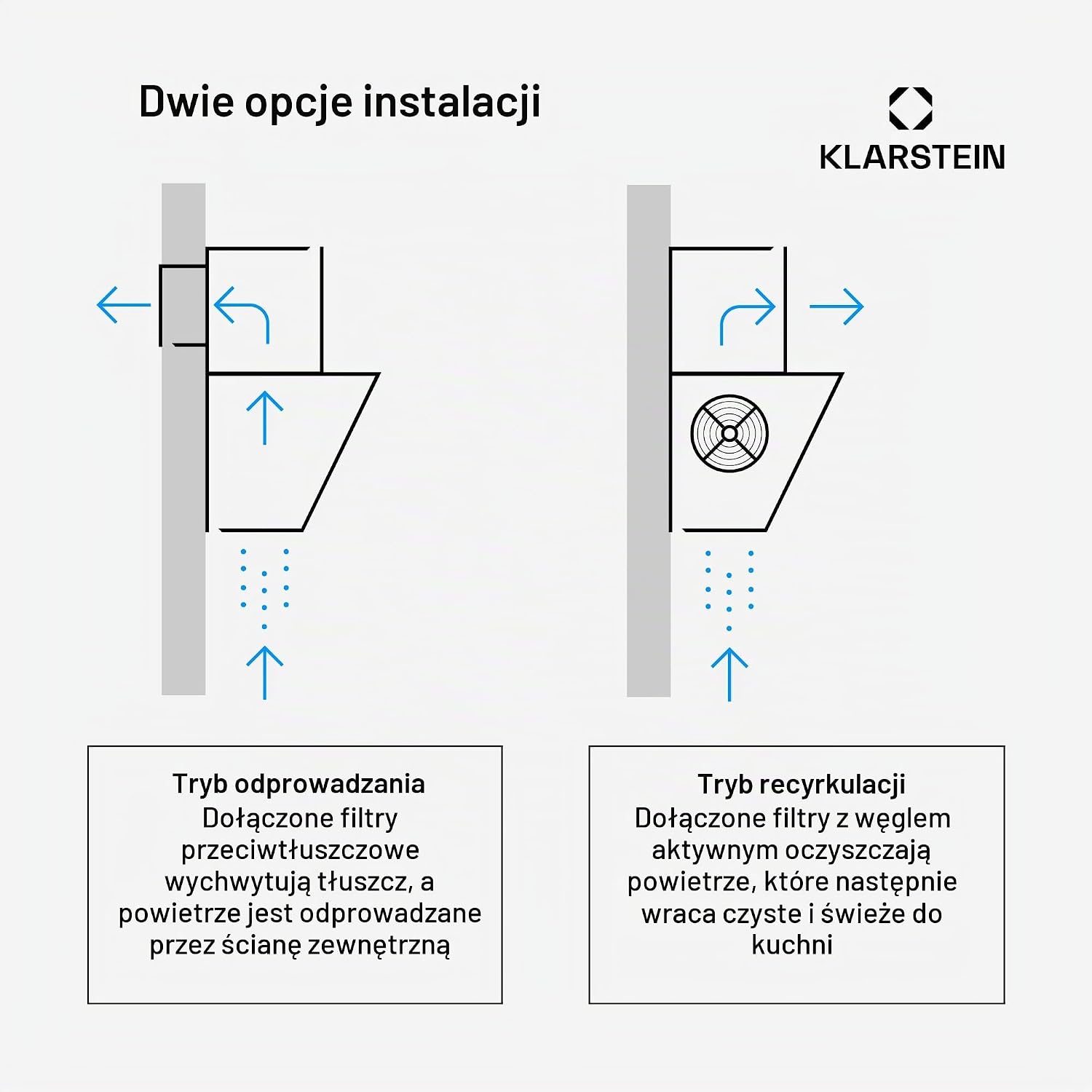 Detalle de Klarstein 10045553 BigBite – skośny okap 90 cm, Boost 417 m³/h, LED