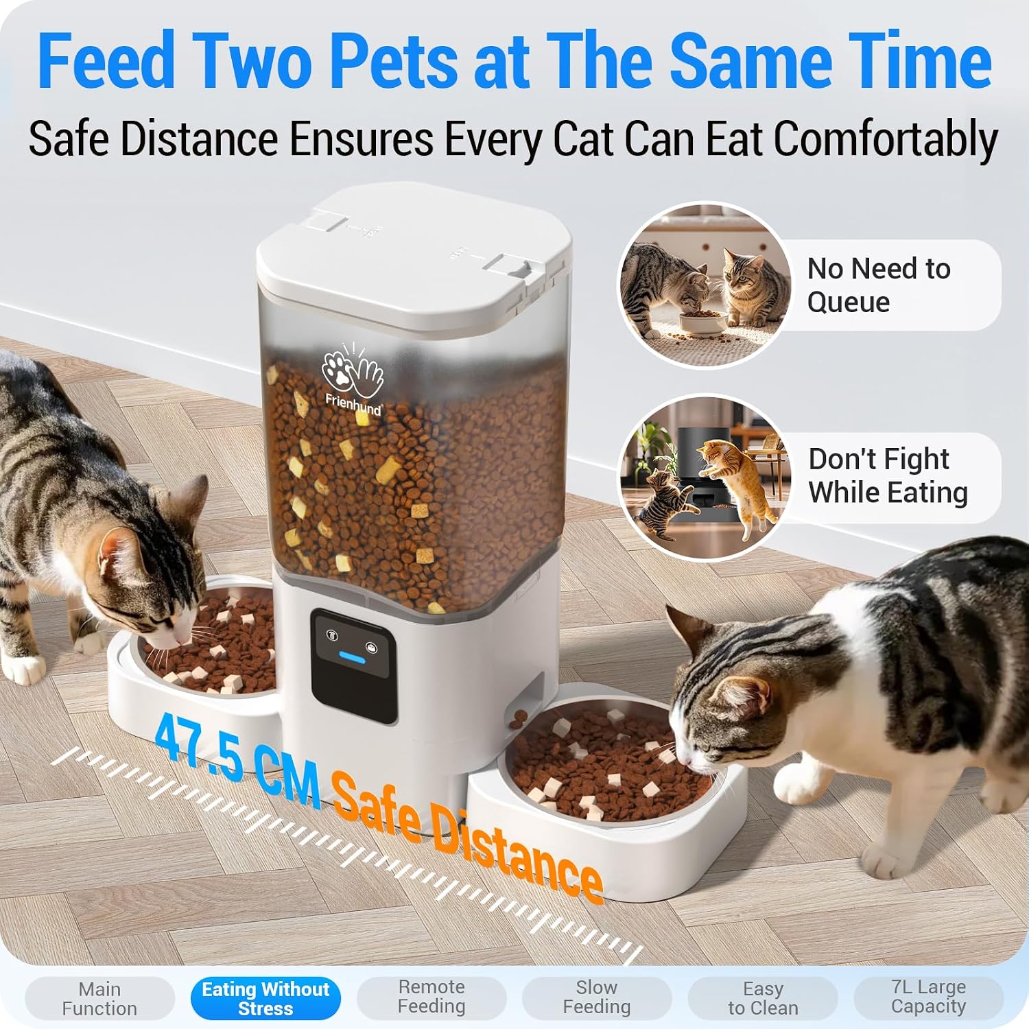 Thumbnail 2 de Frienhund 5G WiFi Automatic Cat Feeder