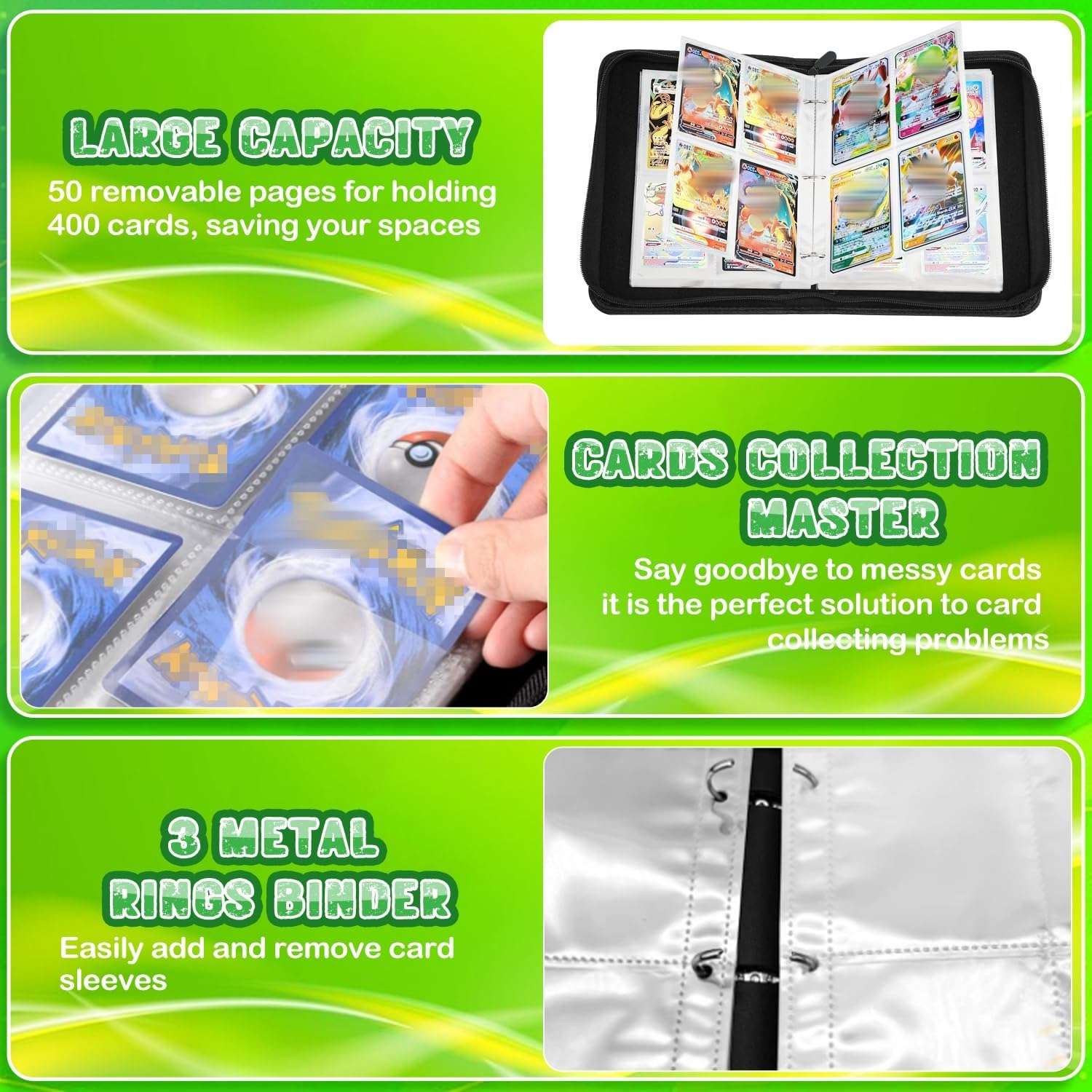 Thumbnail 2 de Sammelalbum für Karten mit 50 Seiten und 400 Kartenkapazität – ZKKZ