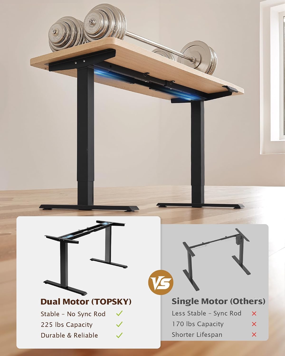 Detalle de TOPSKY Standing Desk Frame DF02.01