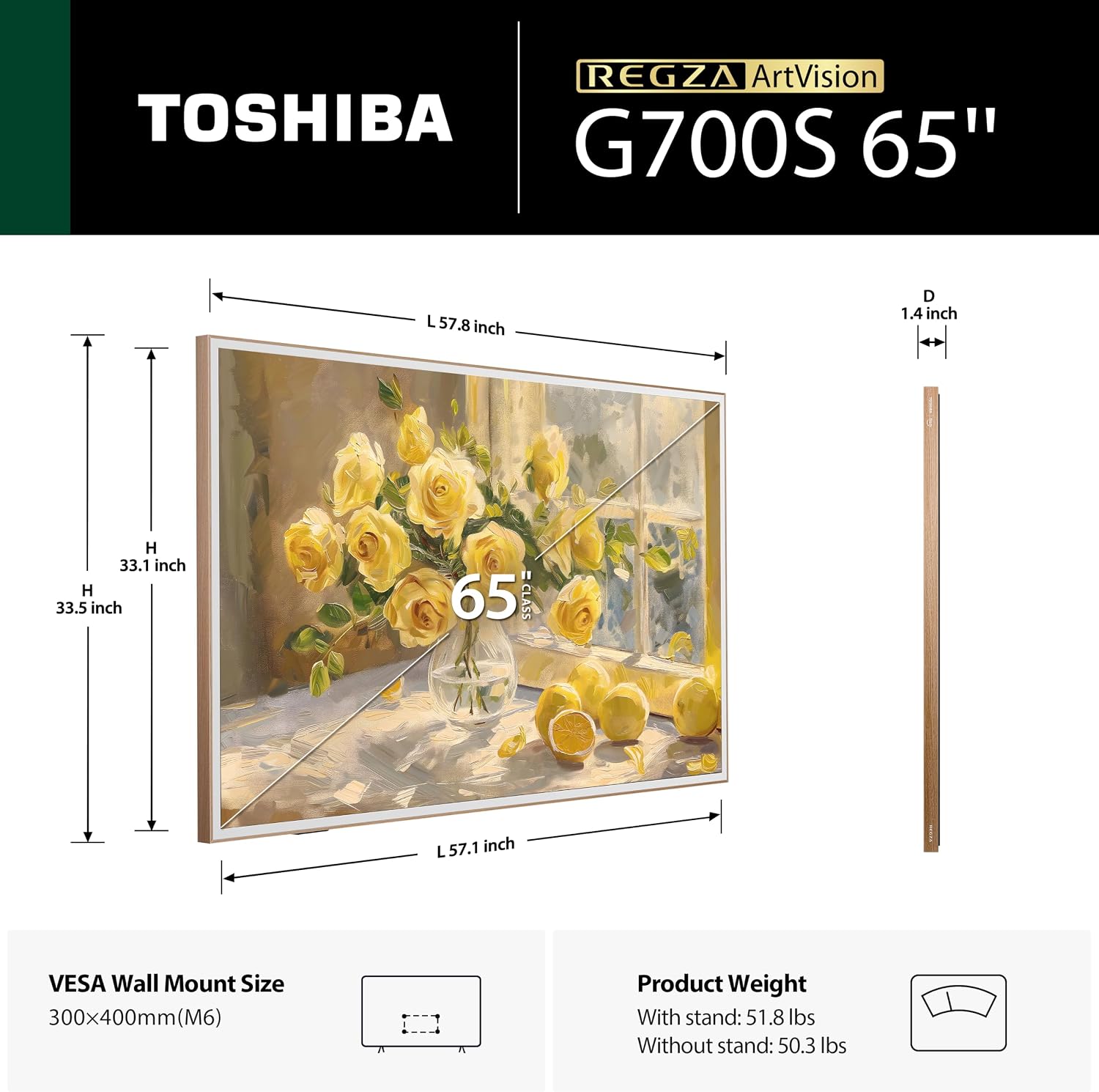 Detalle de Toshiba Smart TV 65-inch