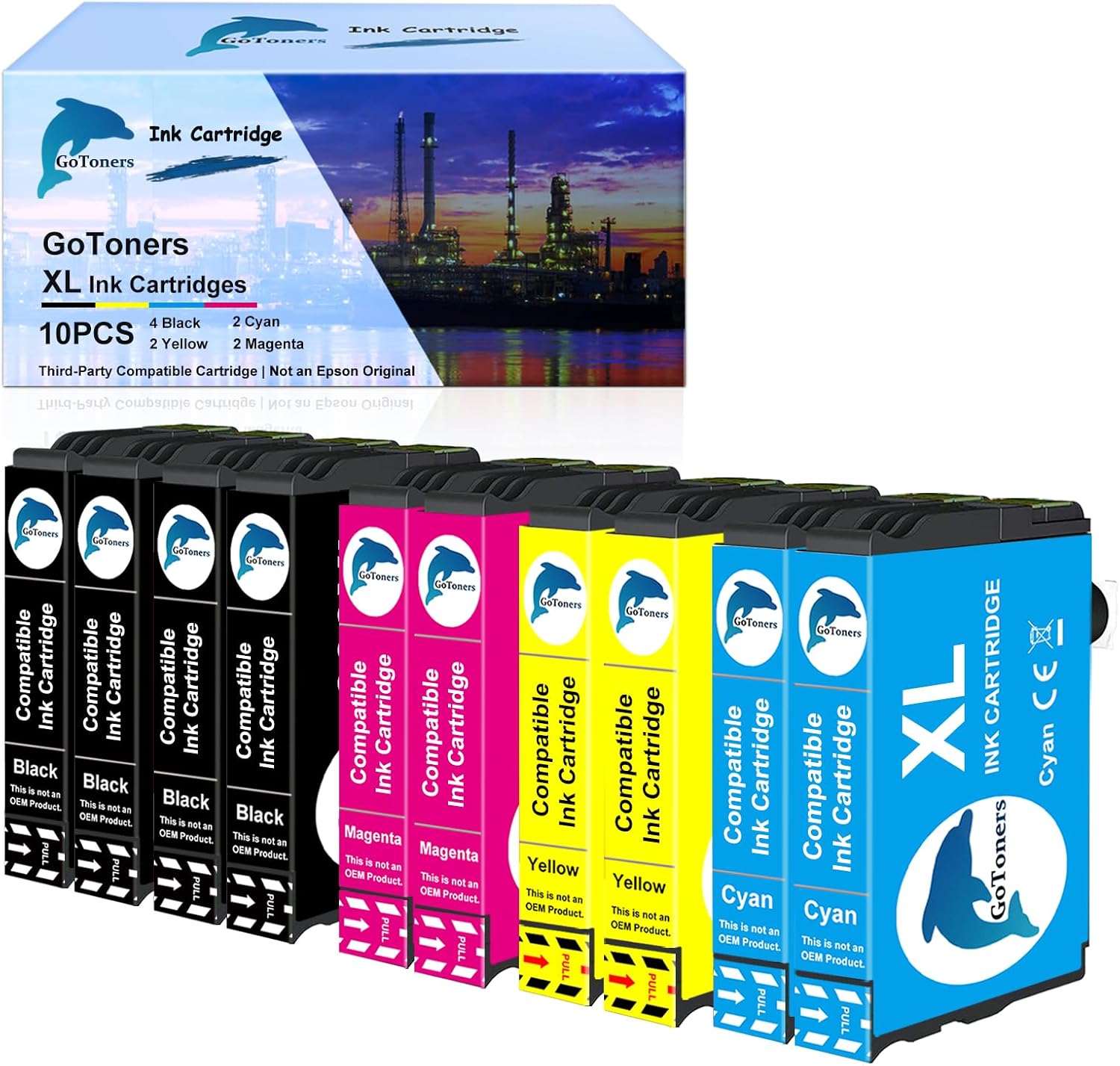 GoToners 503XL kompatible Multipack für Epson 503 / 503XL Druckerpatronen (10er-Set) für XP-5200 & WF-2960