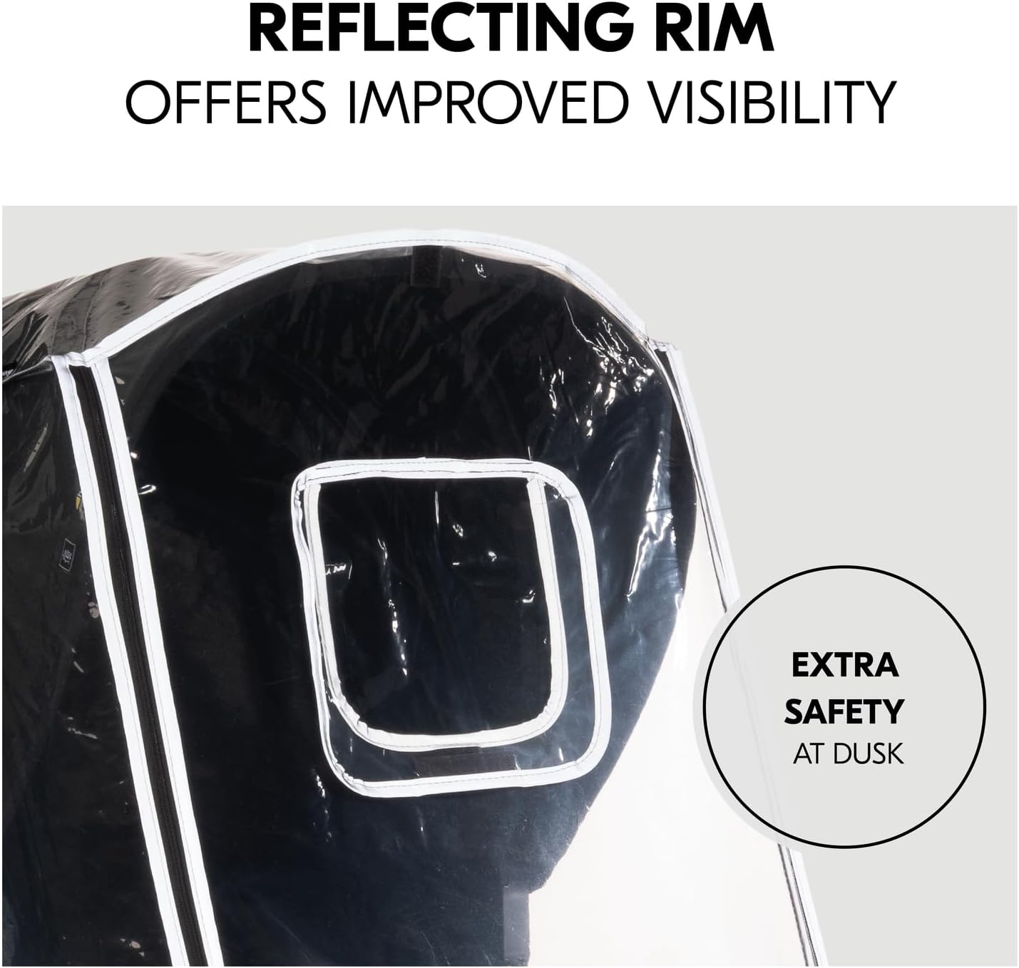 Detalle de hauck Universal Pushchair Rain Cover, Transparent