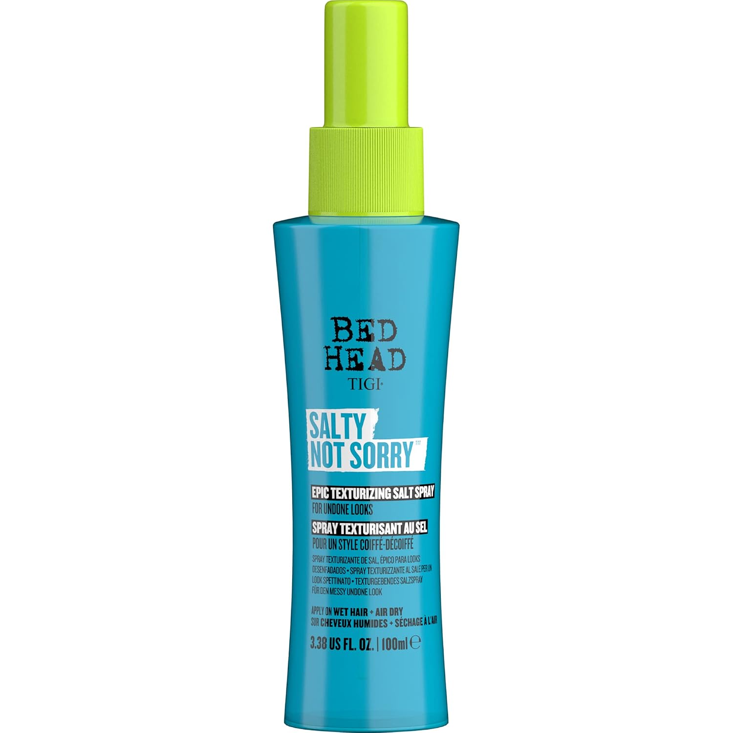 Detalle de Bed Head by TIGI Salty Not Sorry Texturising Salt Spray – Textur, Beach Waves & flexibler Halt, 100 ml