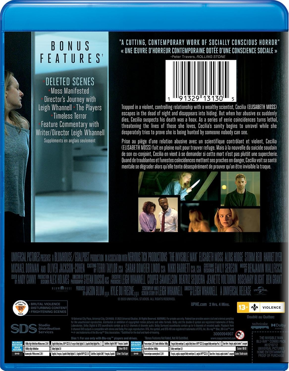 Thumbnail 2 de The Invisible Man (2020) Blu-ray + DVD, Bilingual Edition