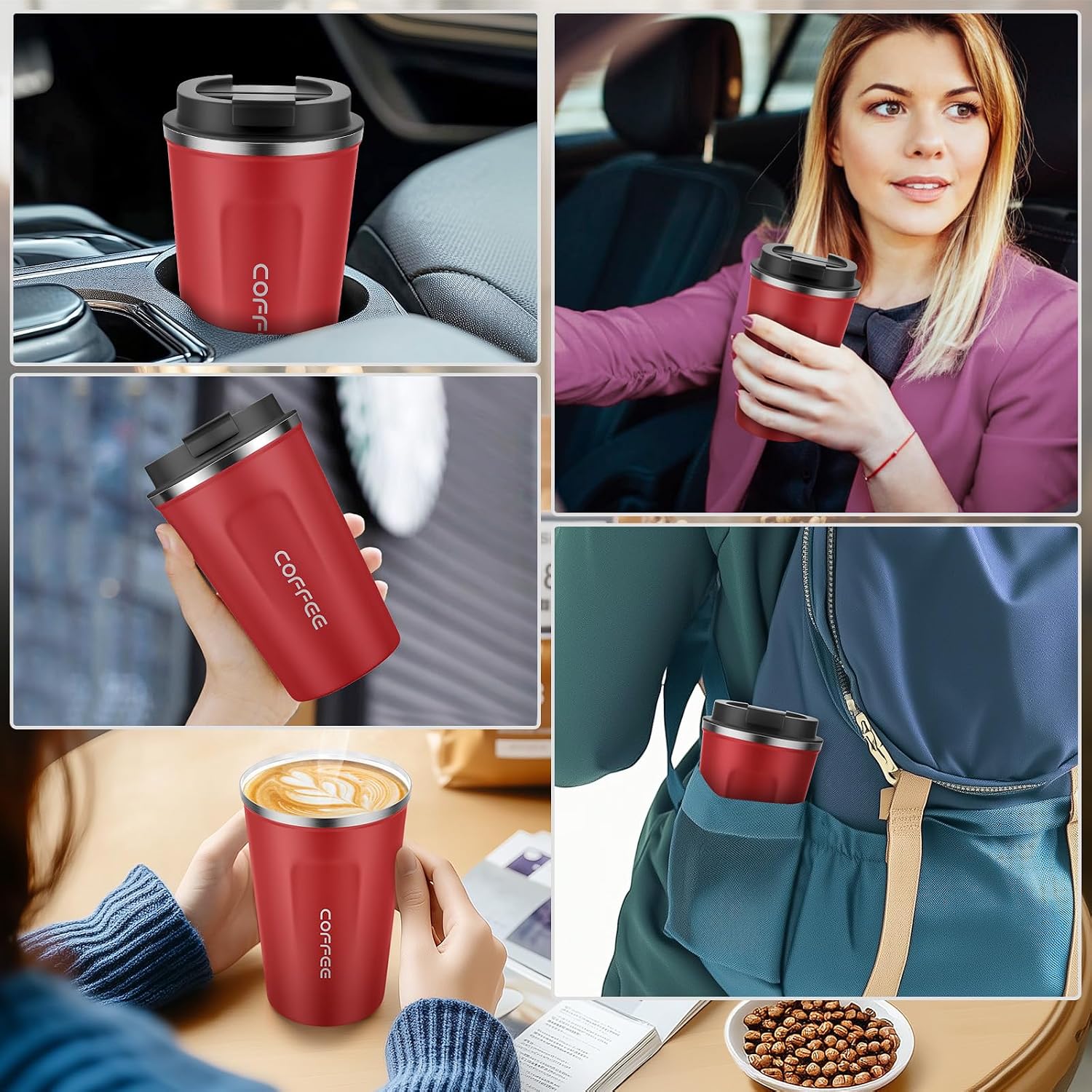 Thumbnail 6 de CS COSDDI Stainless Steel Coffee Mug 12 oz