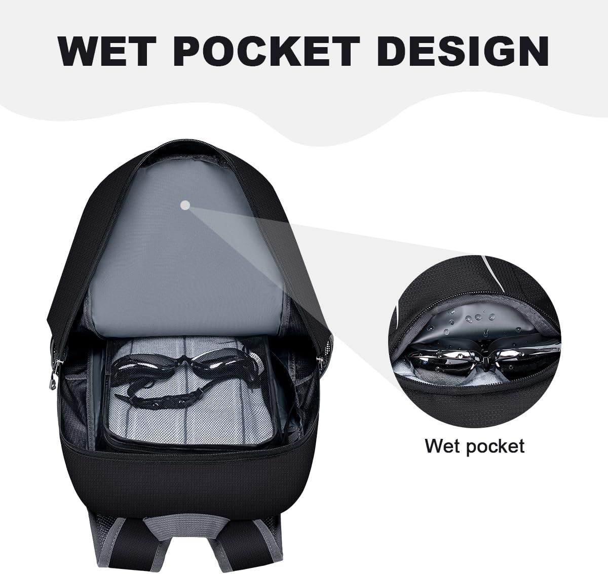 Detalle 2 de MIYCOO Ultra Lightweight Packable Backpack (Waterproof, 35L, Foldable Daypack)