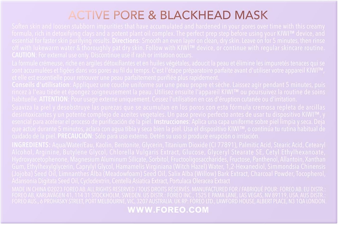 Thumbnail 8 de FOREO KIWI Mascarilla Facial Activa 100g 🍃 - Antipuntos Negros