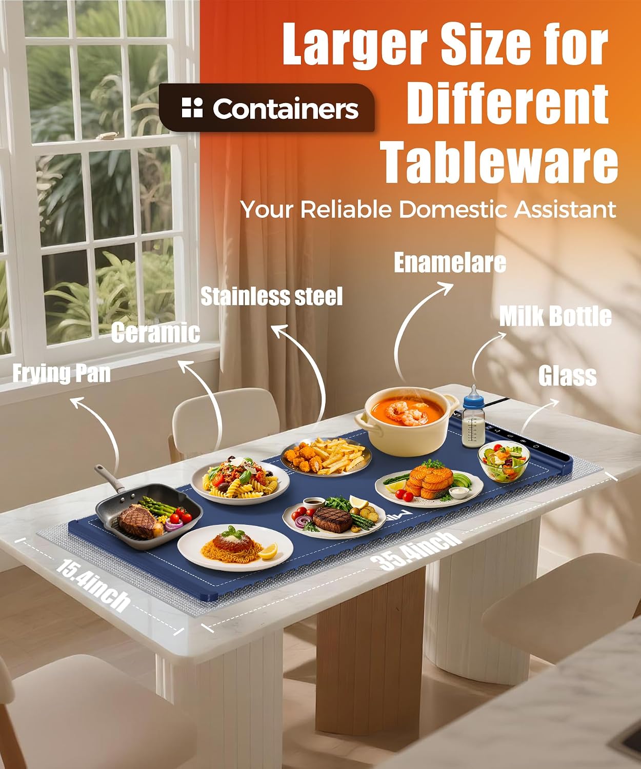 Detalle de LNNIW Food Warming Mat, 36 x 15 Inch