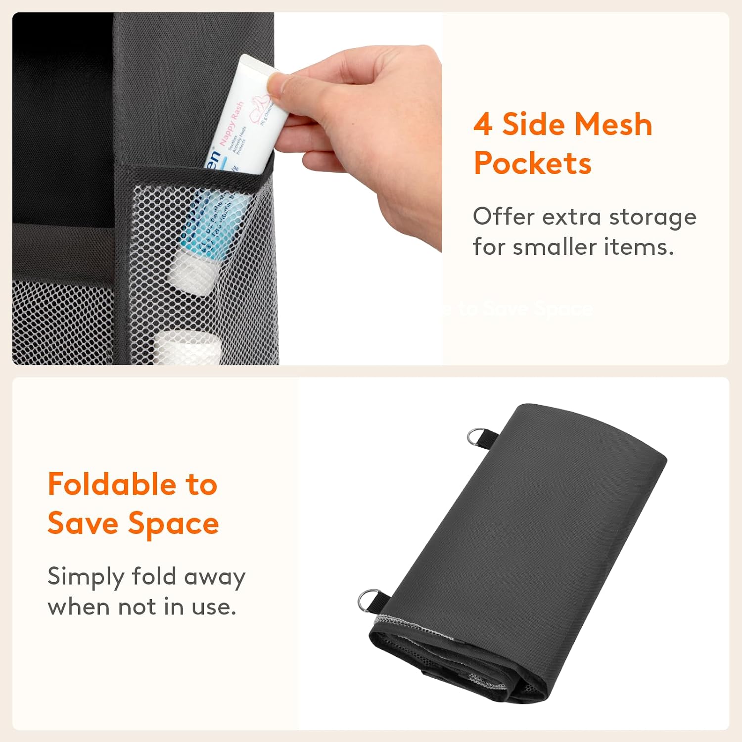 Thumbnail 5 de Lifewit 25122 4-Tier Over-the-Door Organizer with Mesh Side Pockets