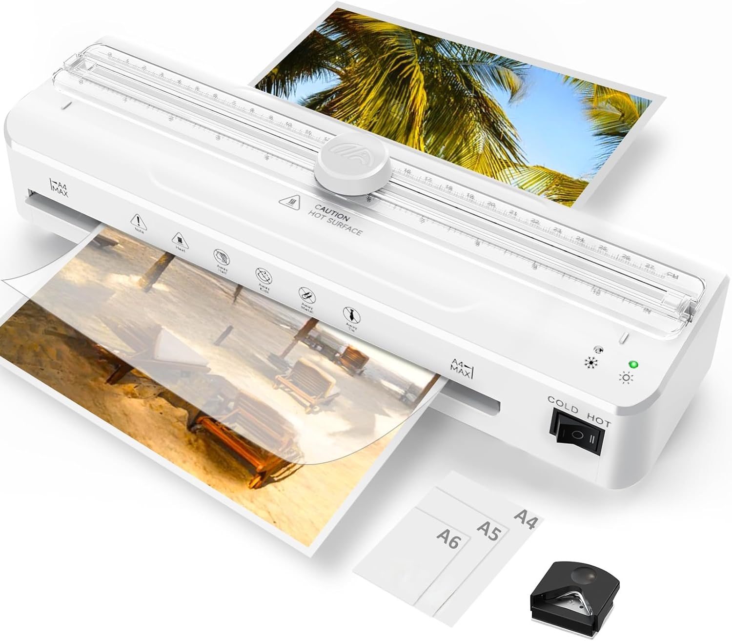 Raycial A4 Laminator with cutter, 95s warm up