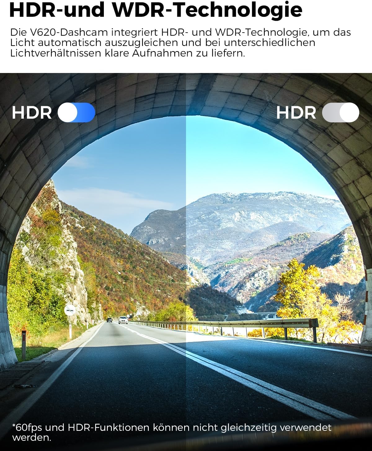 Thumbnail 4 de LINGDU V620 Dashcam 4K Vorne Hinten