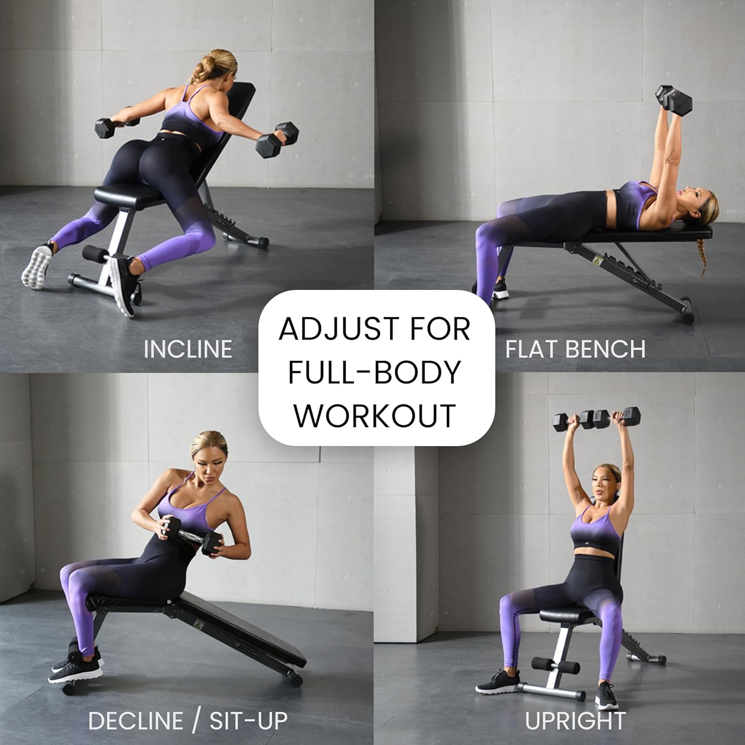 Detalle 2 de FF Finer Form 5-in-1 Adjustable Weight Bench 🏋