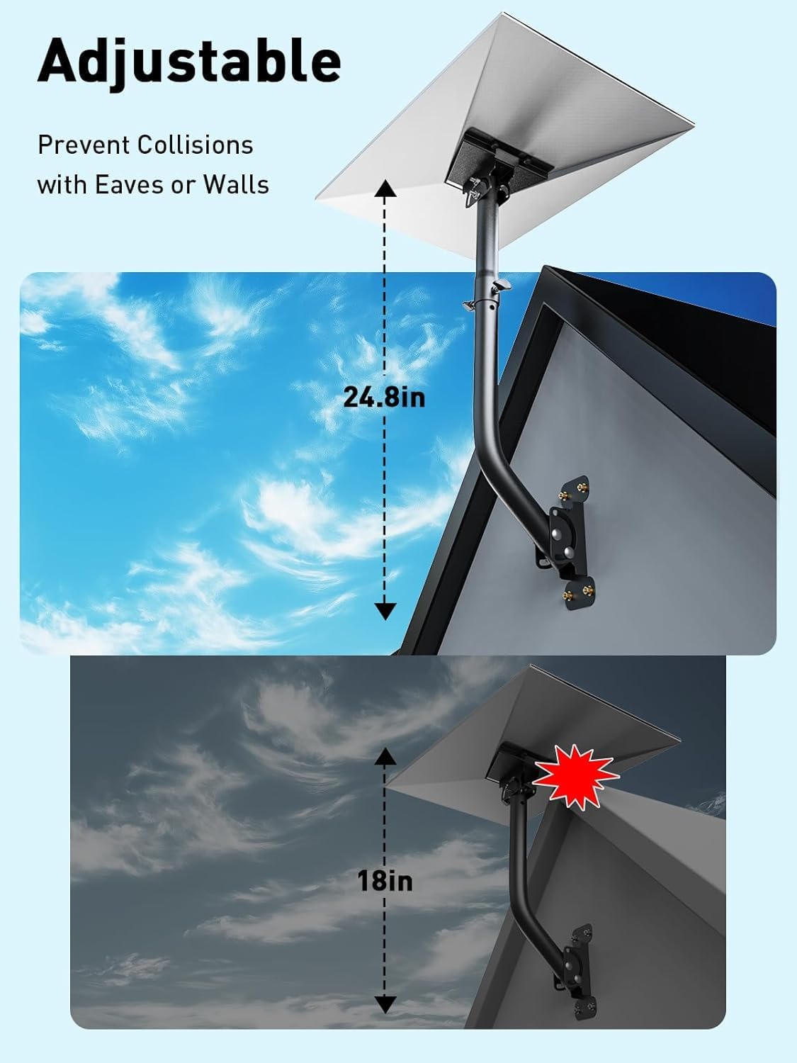 Thumbnail 2 de Starlink Gen 3 Mount 360° Adjustable V3 Wall Mount