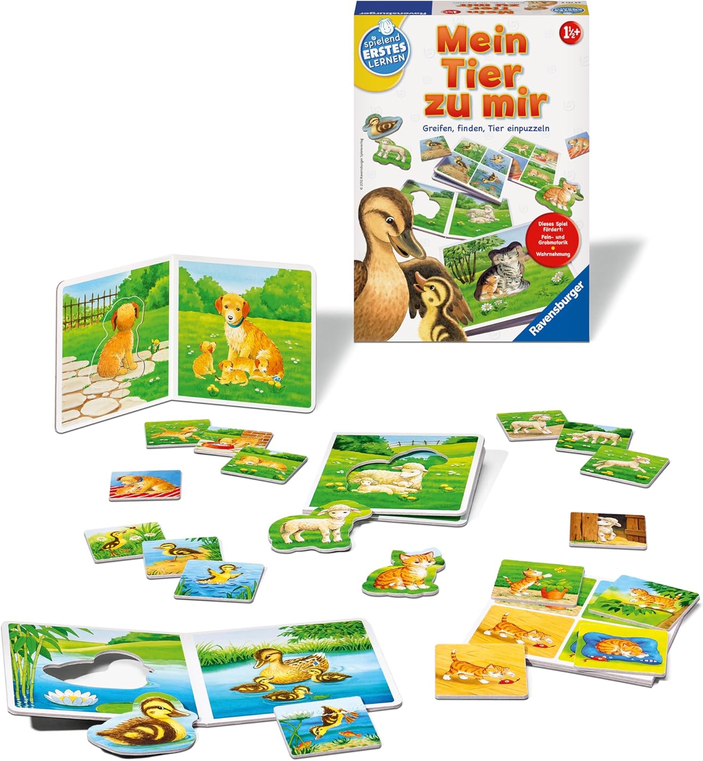 Thumbnail 1 de Ravensburger 24731 Mein Tier zu Mir – Puzzelspiel für Kleinkinder ab 1,5 Jahren
