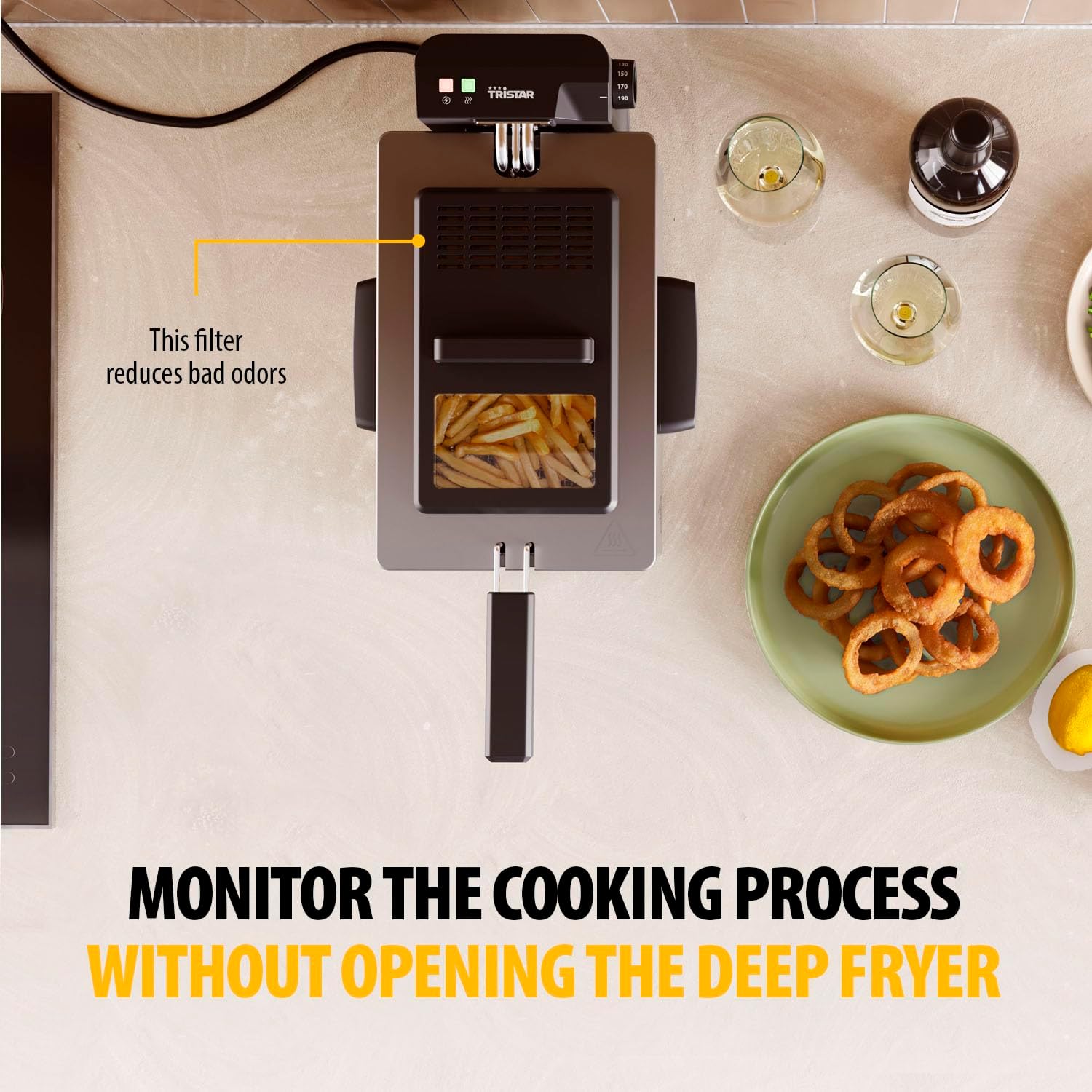 Thumbnail 6 de Tristar Stainless Steel Deep Fryer 3L, 2000W (FR-9327UK) – a practical, family-friendly fryer