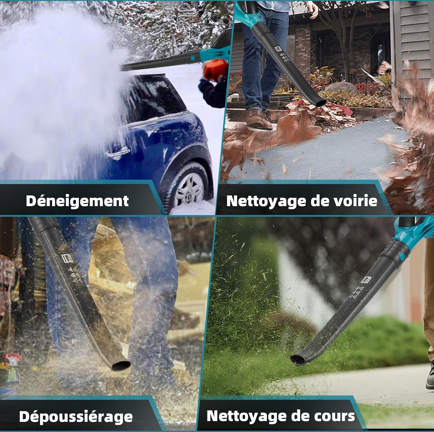 Thumbnail 6 de Yofidra sku4G6430Y draadloze bladblazer, 5 snelheden en 2 accu’s