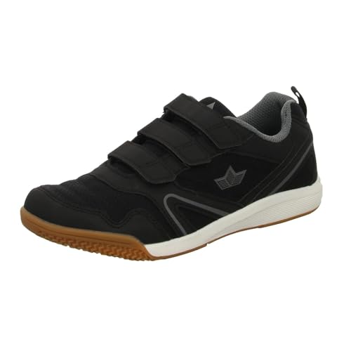 Detalle de Lico Boulder V Unisex Kinder Multisport Indoor Schuhe – Schwarz/Anthrazit, Größe 37 EU