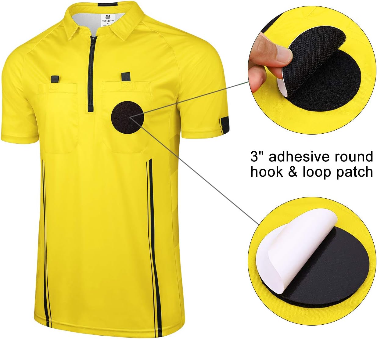 Detalle de FitsT4 Sports Pro Soccer Referee Jersey (Short Sleeve)
