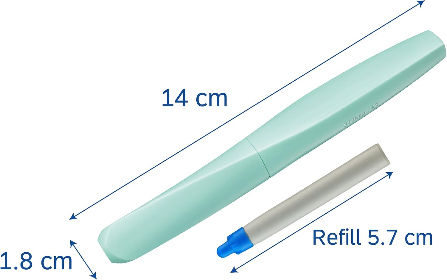 Thumbnail 5 de Pelikan Twist Tintenroller Neo Mint – universell für Rechts- und Linkshänder, ergonomisch & stilvoll