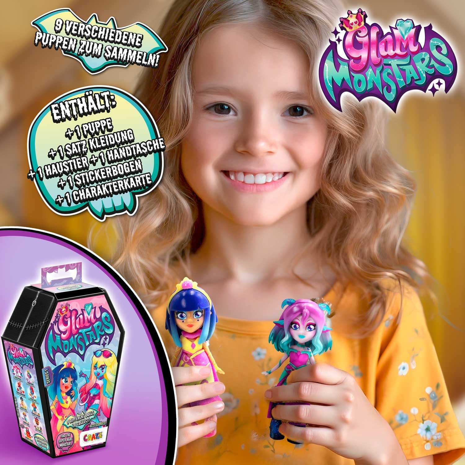 Thumbnail 4 de Glam MONSTARS figura sorpresa Serie 1x