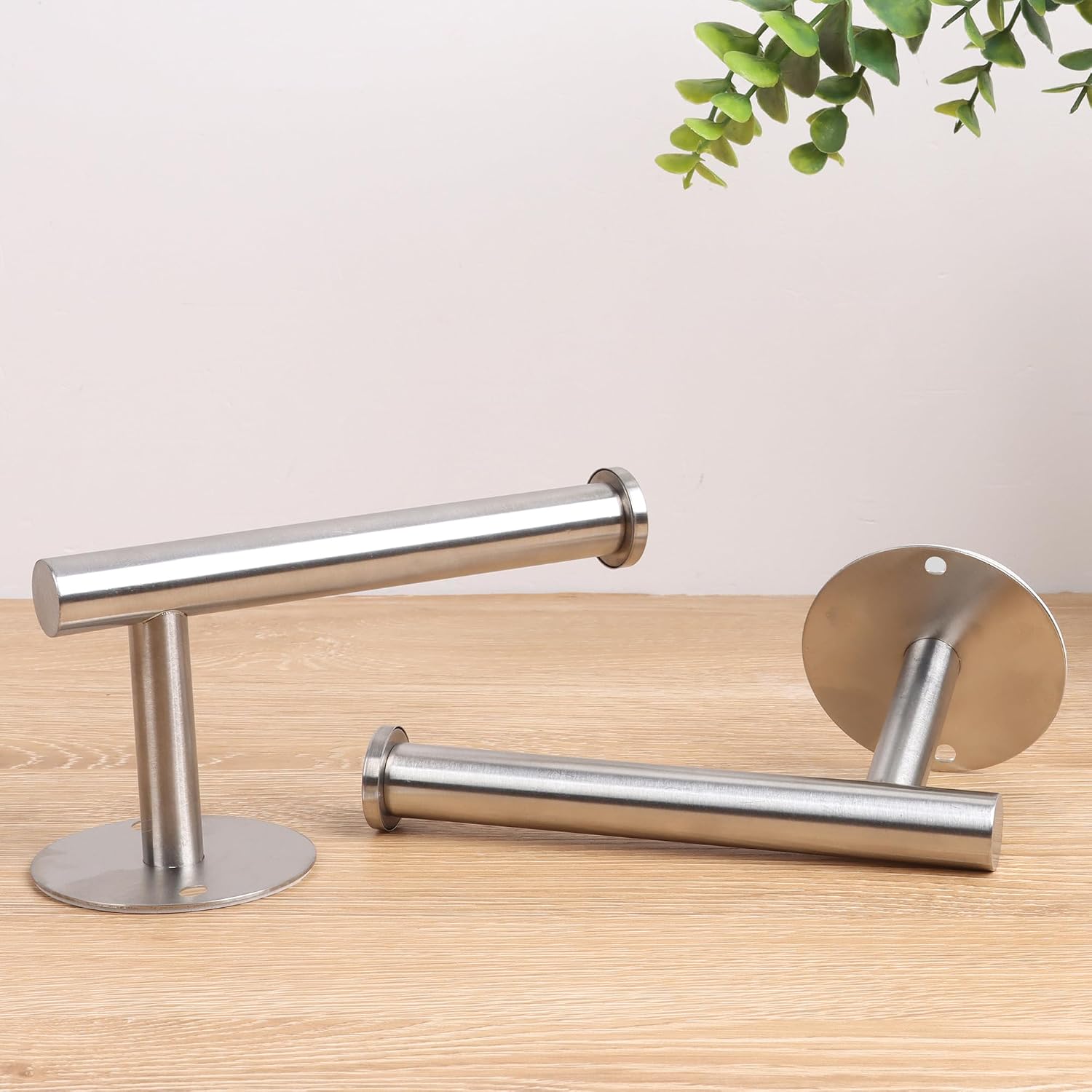Detalle 1 de OCIOLI Curtain Tiebacks gordijnhouders, zelfklevend, 304 roestvrij staal, zilver