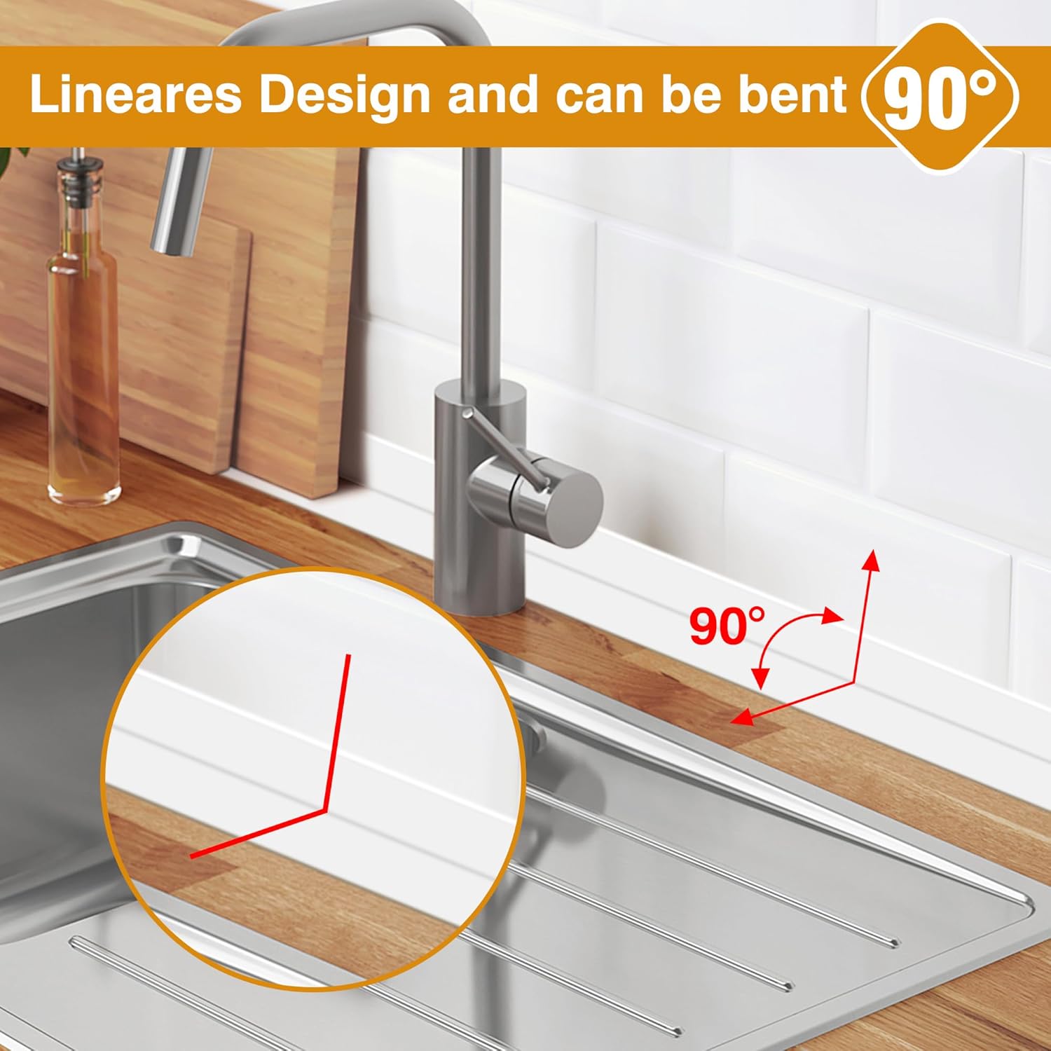 Thumbnail 3 de Bath Sealant Strip Self-Adhesive – White Silicone Sealant Tape (3 Pack) for Shower, Bath and Floor Edges