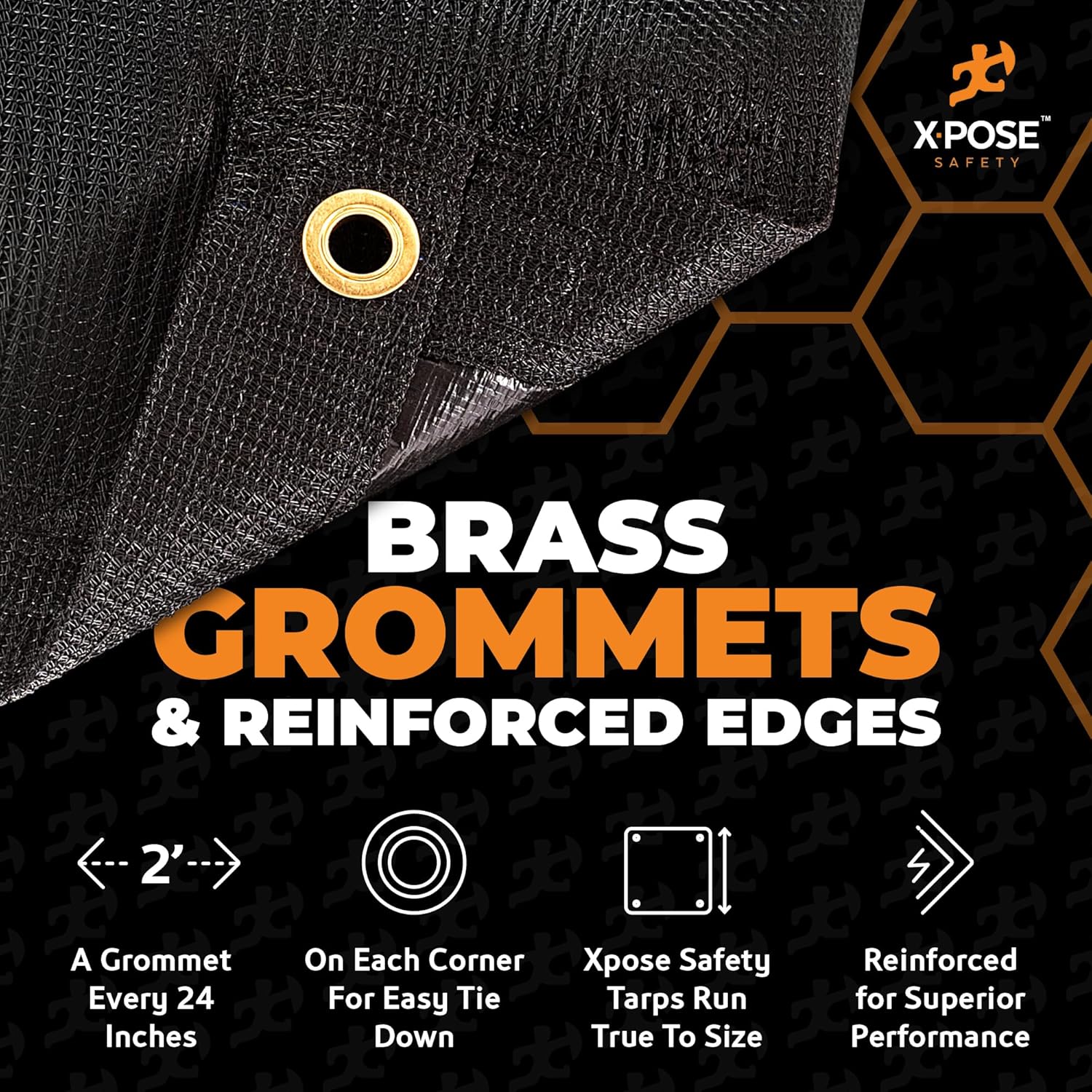 Thumbnail 3 de Xpose Safety Heavy Duty Mesh Tarp – 12’ x 26’ Mesh Cover for Shade, Protection, and More