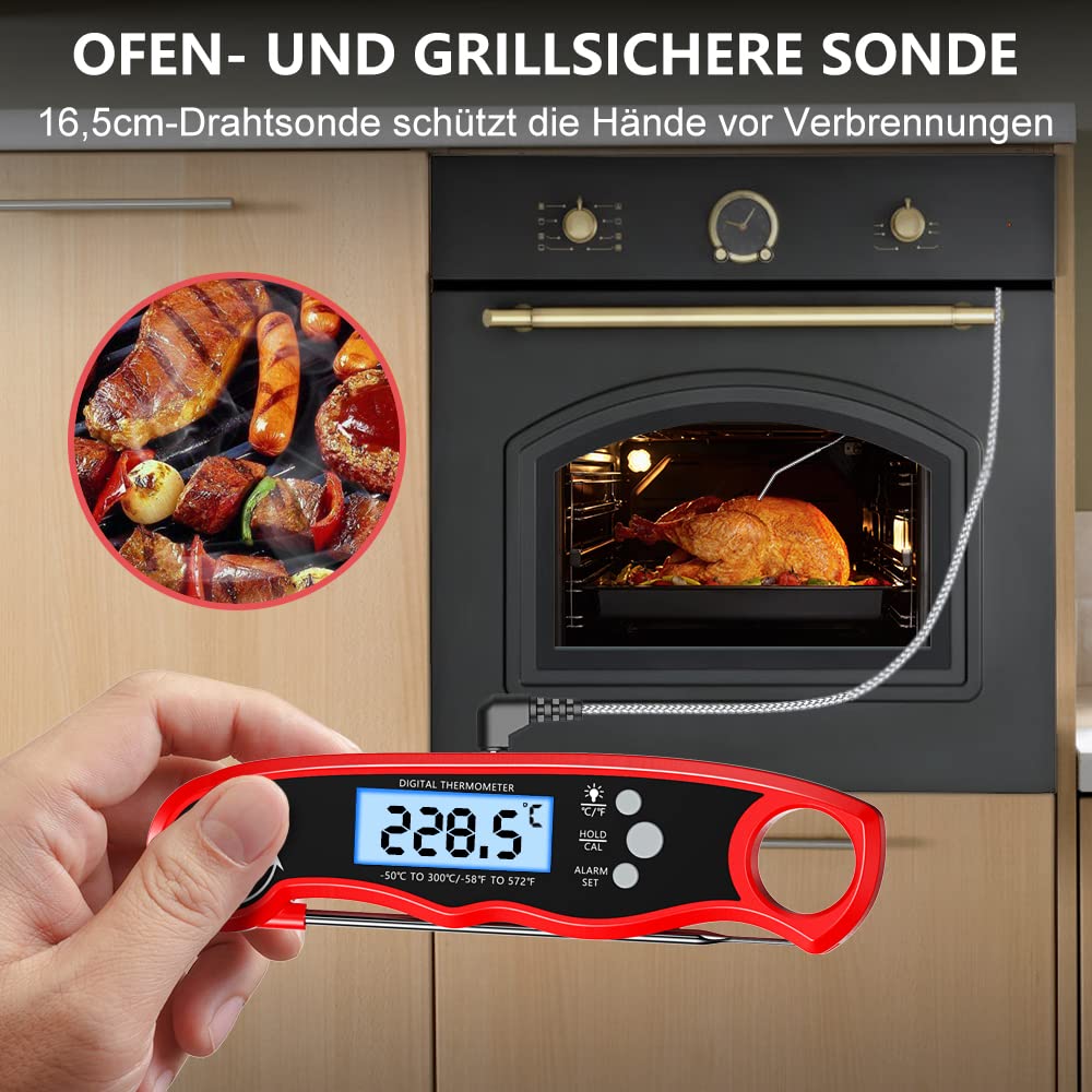 Thumbnail 1 de CIRYCASE Fleischthermometer Digital 102cm Sonde