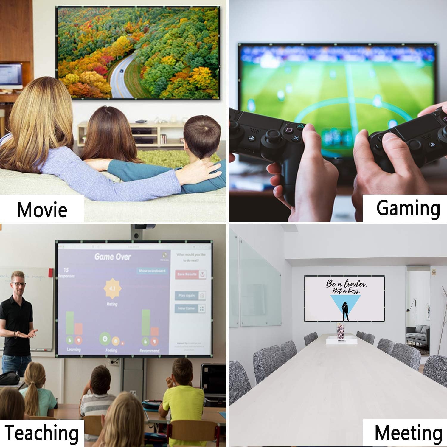 Thumbnail 6 de OWill Pantalla Proyector 120" HD Plegable para Cine 🎥