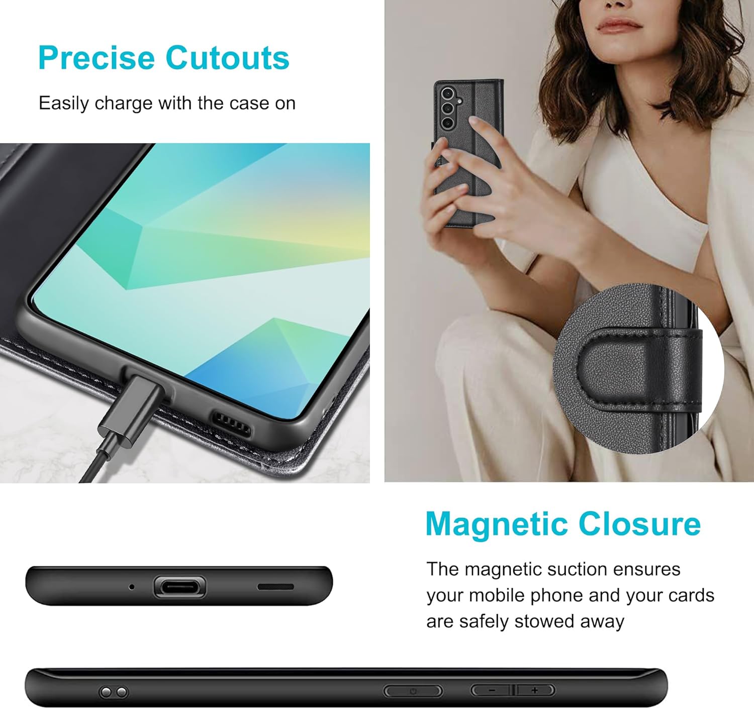 Thumbnail 4 de Kuafcase Samsung A16 wallet case 4 slots
