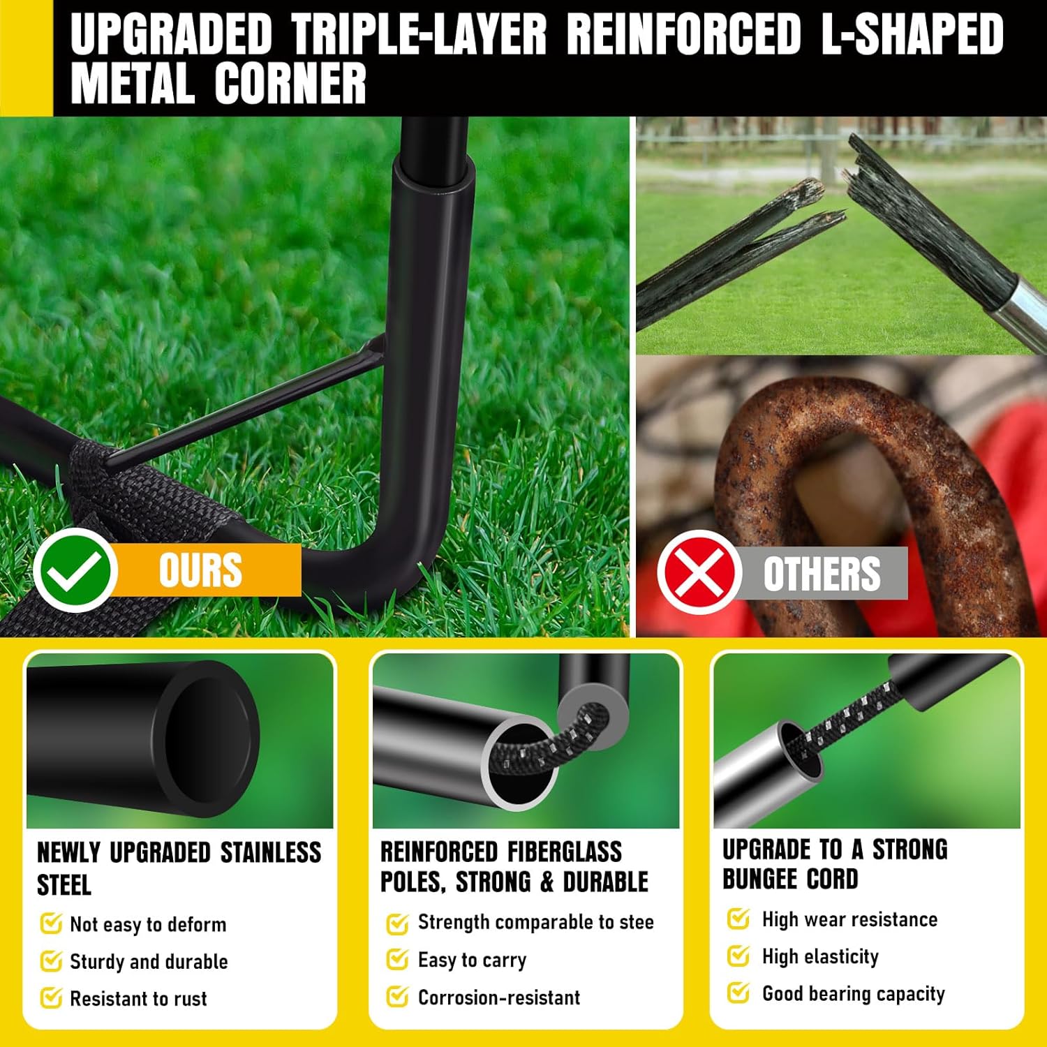 Thumbnail 3 de Soccer Goal Kids Backyard Set (2-Pack) with Training Equipment