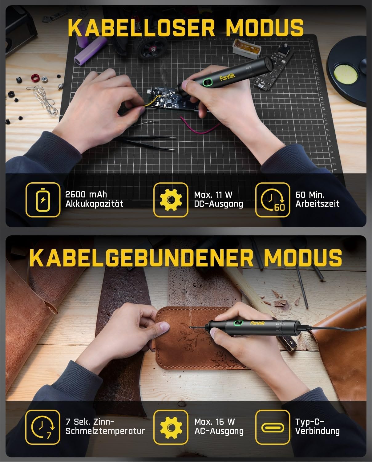 Thumbnail 2 de Fanttik T1 Max Lötkolben 2600 mAh