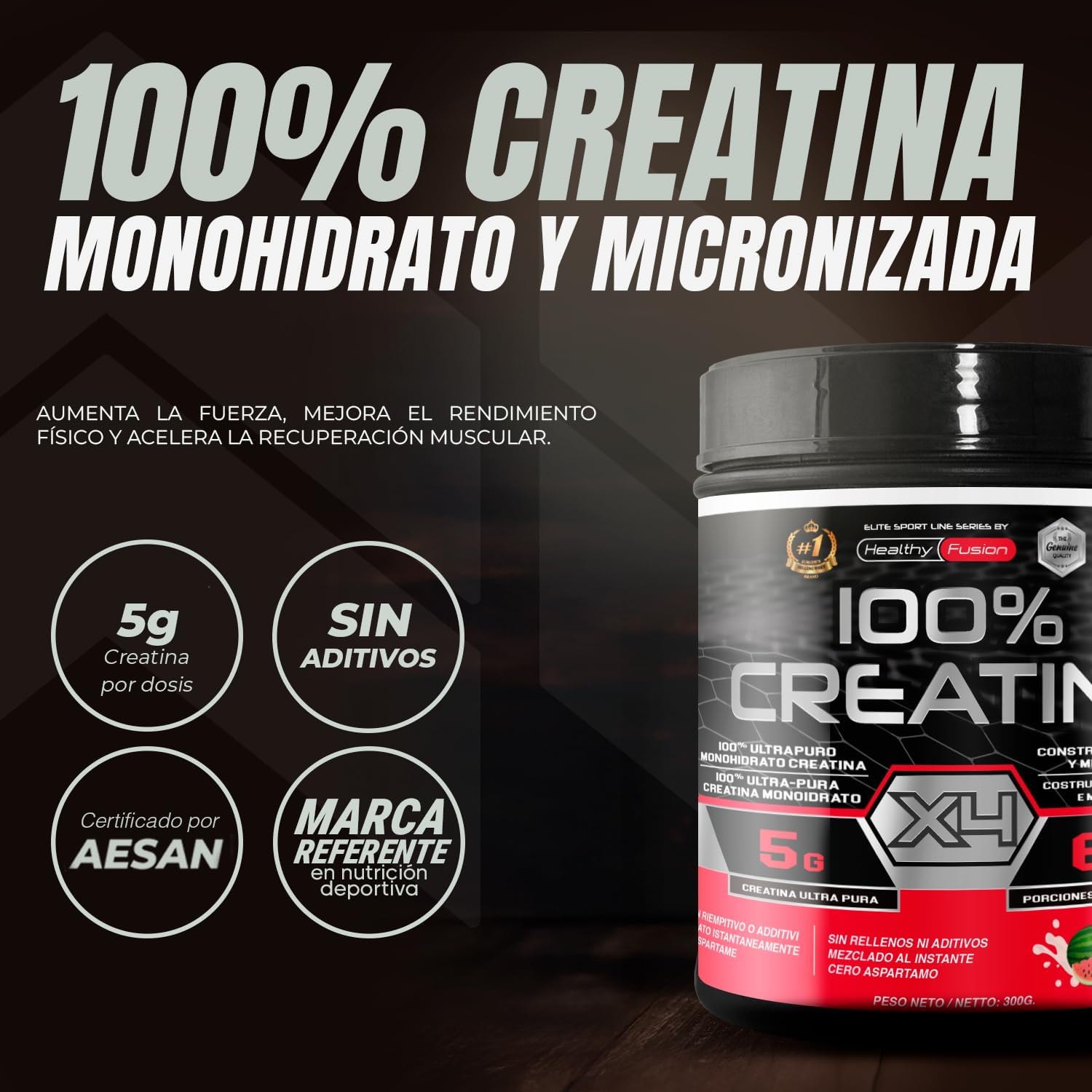 Detalle 2 de Healthy Fusion Creatina Monohidrato 10 g