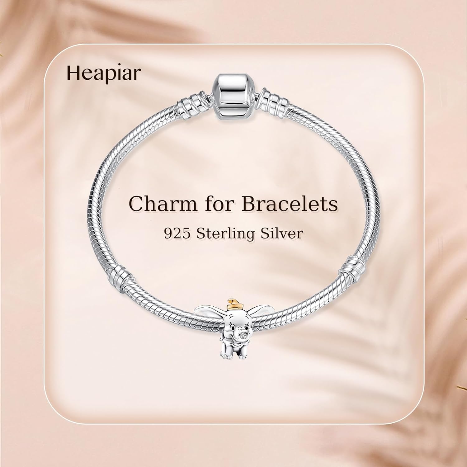 Thumbnail 1 de HAEPiAR 925 Sterling Silber Alien Charms Anhänger – Silbern, funkelnde Zirkonia, kompatibel zu Armbändern und Ketten