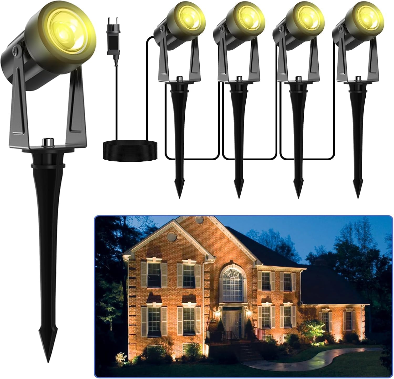Detalle de LONIUTO Illuminazione da giardino 14M 3000K