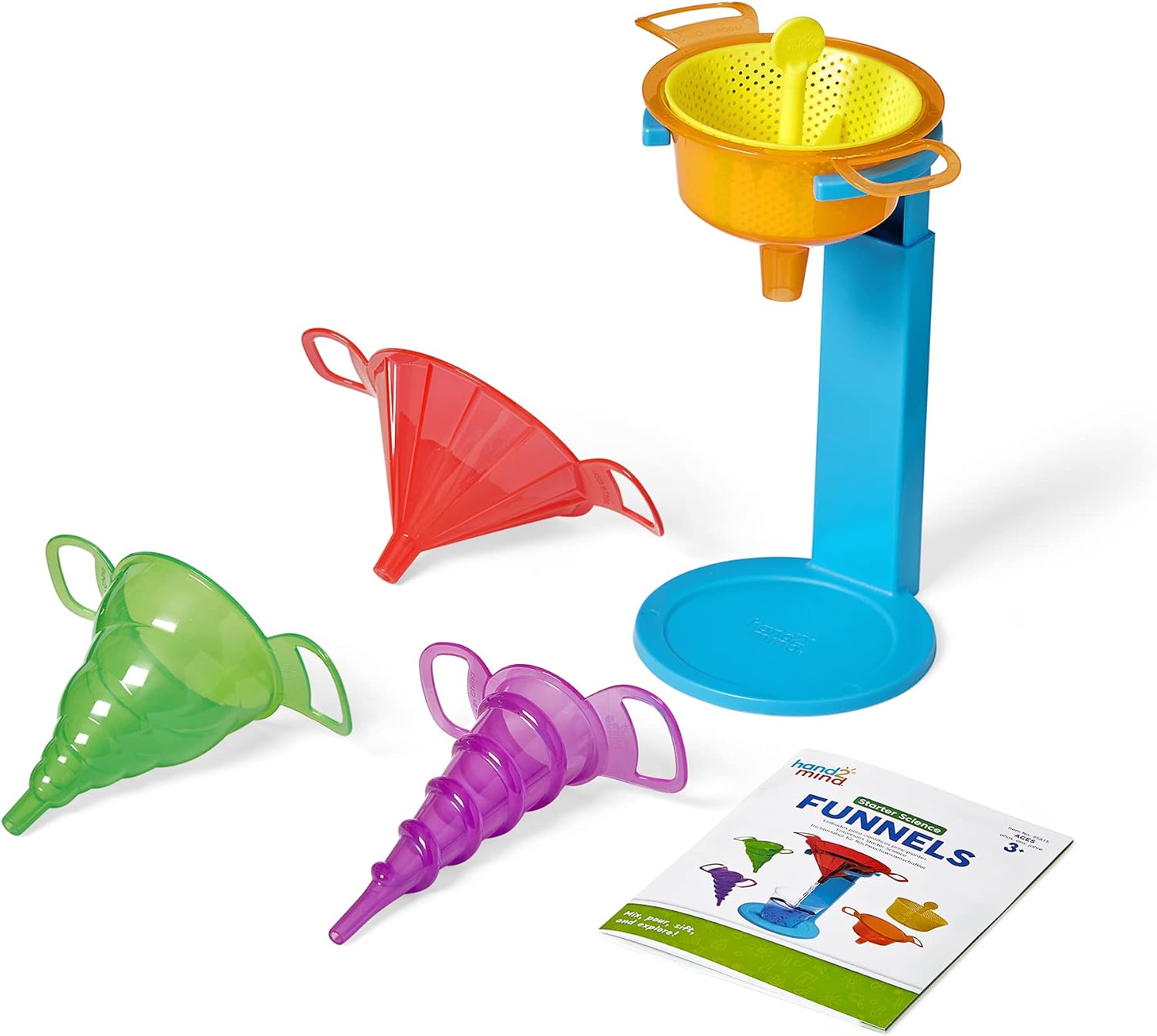 Detalle 2 de Learning Resources Starter Science trechterset met zeef en verstelbare standaard
