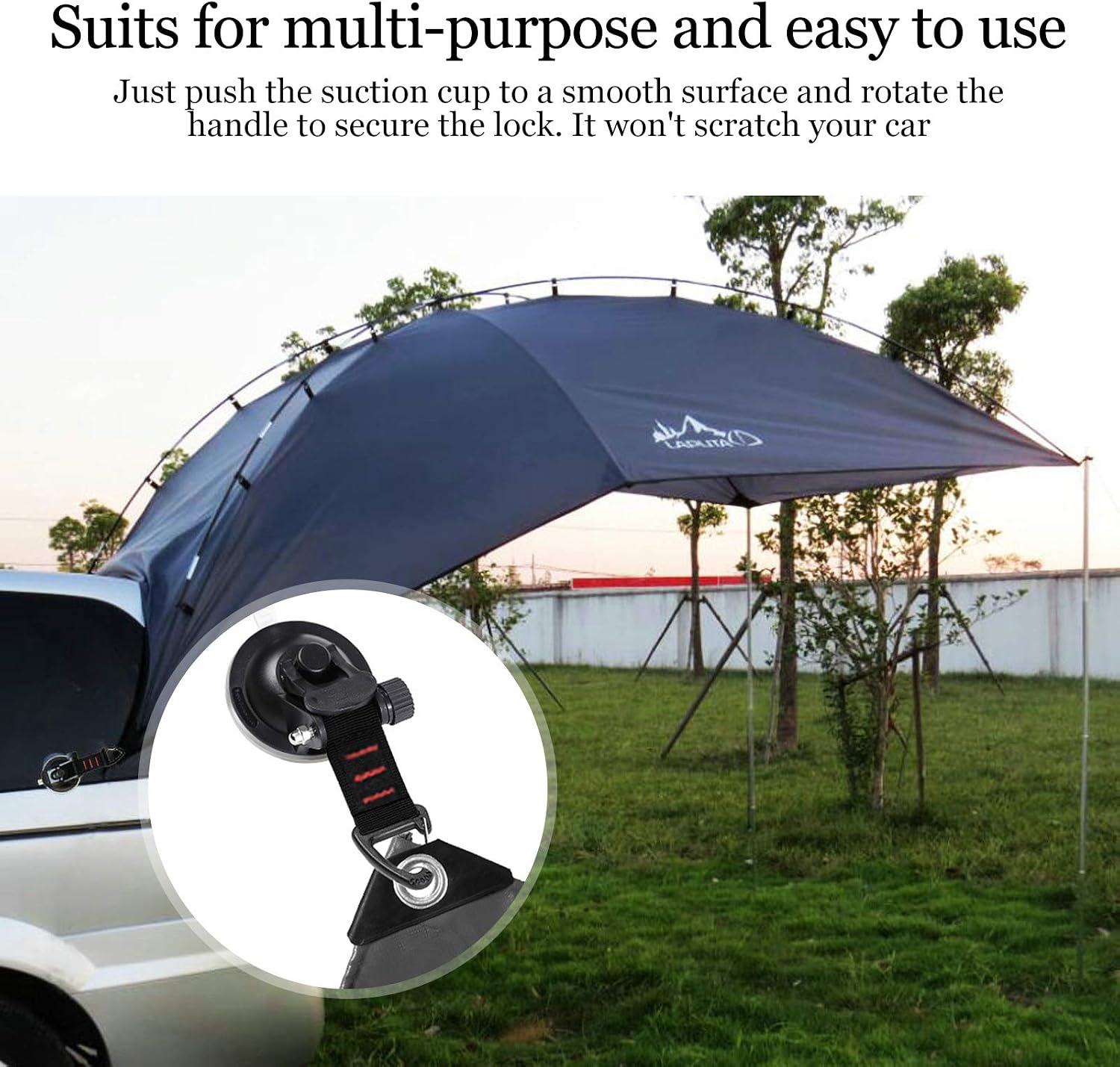 Thumbnail 4 de CONBOLA HS001 Suction Cup Hooks, 4-Piece Set for Camping and RVs