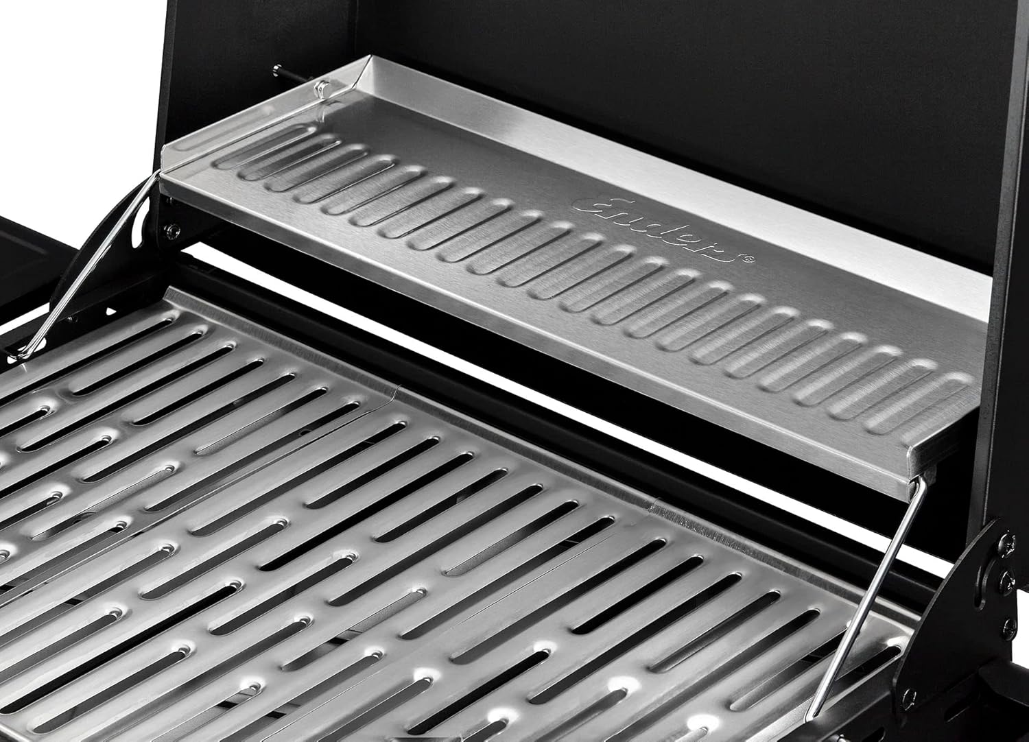 Detalle de Enders Gasgrill SAN DIEGO NEXT 3 – Edelstahl, 3 Brenner, Thermometer, kompakt für Balkon & Camping