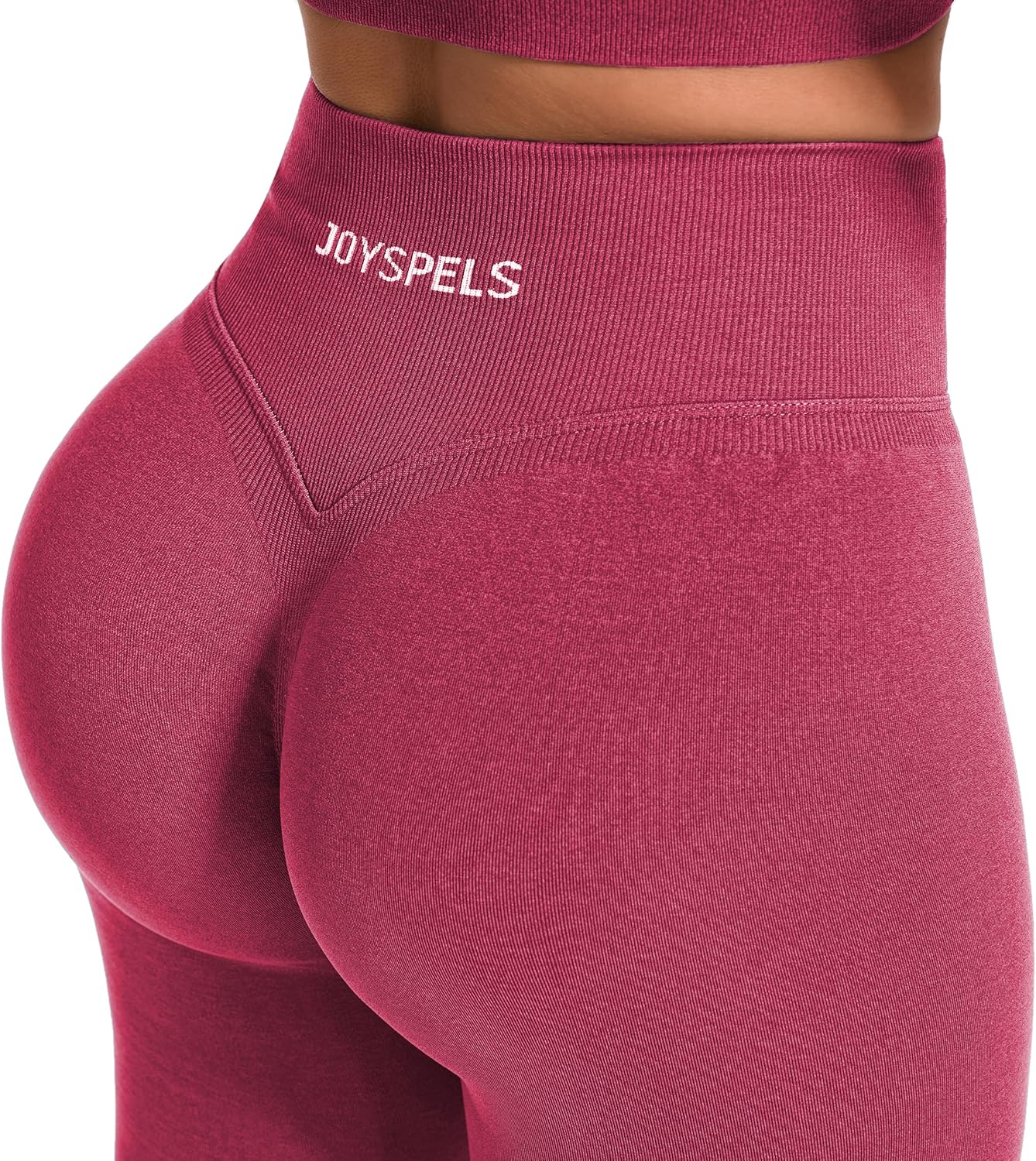 Thumbnail 2 de JOYSPELS Seamless Gym Leggings for Women – High Waisted Ruched Scrunch Bums Lifting Activewear