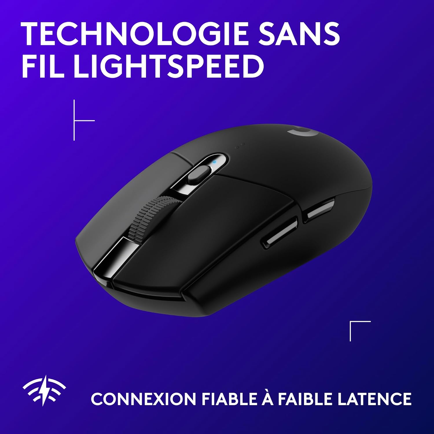 Detalle de Logitech G G305 Souris Gamer sans Fil – Capteur HERO 12 000 PPP, 99 g, LIGHTSPEED