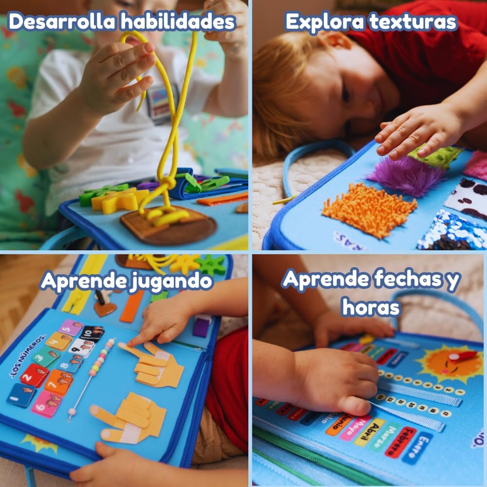 Thumbnail 5 de Vebolary Busy Board Montessori: Juguete Educativo 🧠 para niños