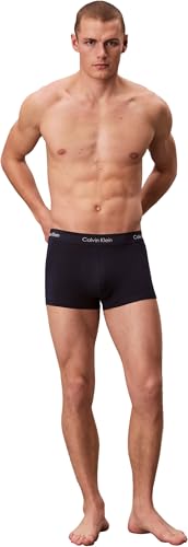 Detalle de Calvin Klein Boxers Taille Basse Lot de 3 Homme – Multicolore (Black/Blueshadow/Cobaltwater) – M