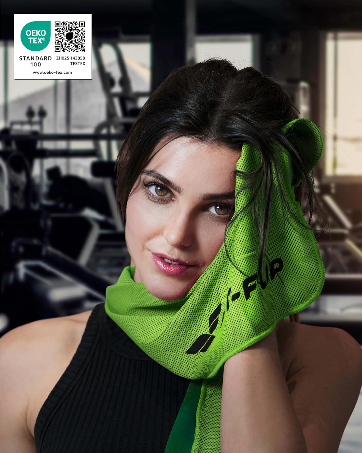 Detalle de Fit-Flip Kühltuch 3er Set – kühlendes Mikrofaser-Handtuch für Sport und Fitness