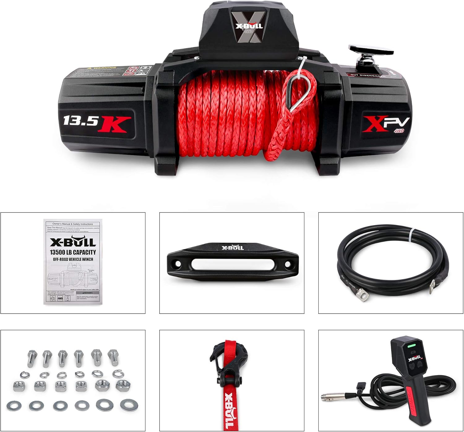 Thumbnail 5 de X-BULL Winch 13500 lb Electric Winch